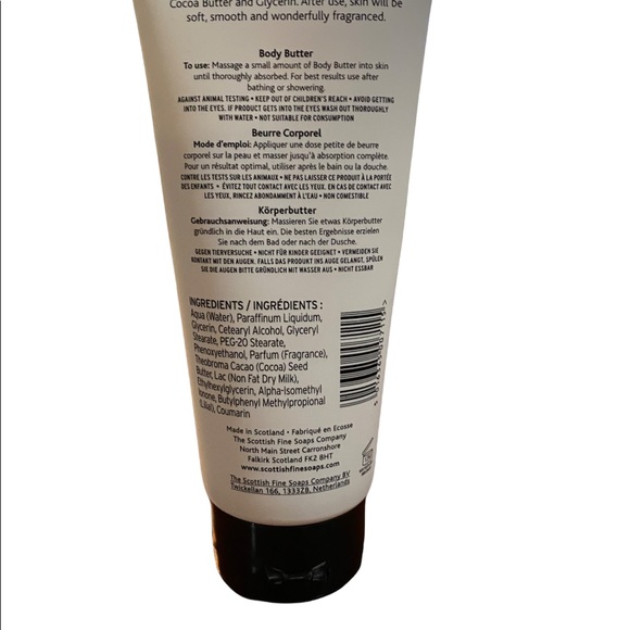 The Scottish Fine Soaps Company Body Butter New Against Animal Testing Set of 3 - Picture 2 of 2